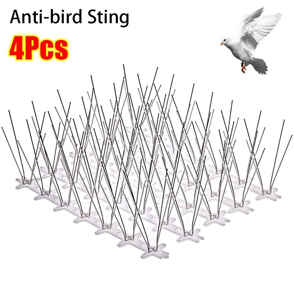 1/4Pcs Stainless Steel Bird Proof Nails 25cm Balcony Eaves Sills Anti Pigeon Spikes Anti-bird Sting for Garden Fence Roof