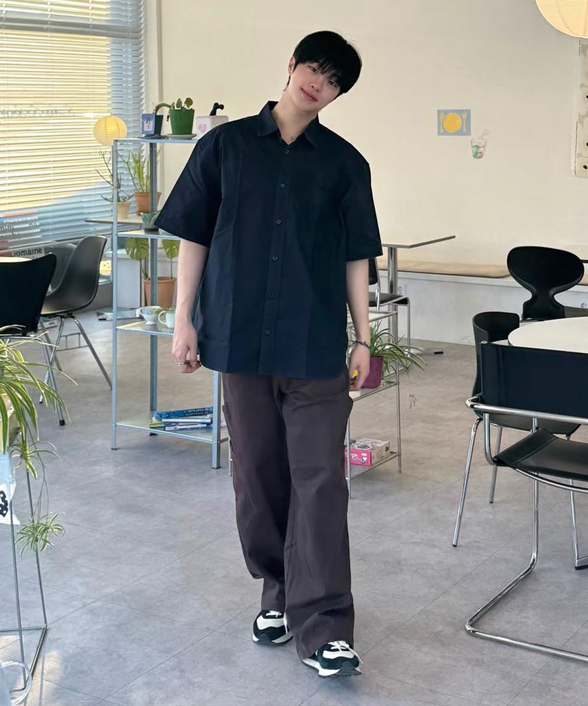 MINDBRIDGE [All Day] Oxford Oversized Short Sleeve Shirt - 5 Colors