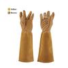 1 Pair Leather Gardening Gloves Wearproof Long Gauntlets 3-in-1 Design Rose Pruning Gloves  Farming