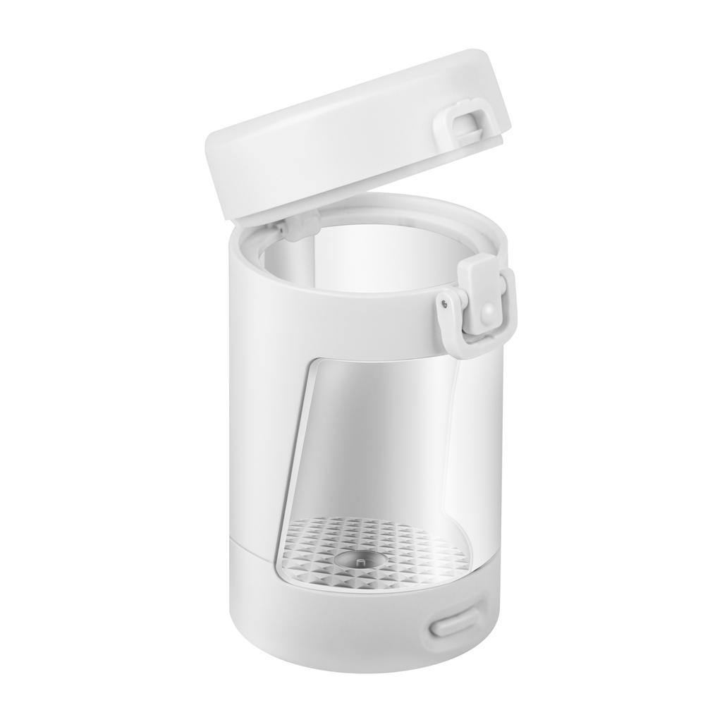 USB Rechargeable LED Lights Herb Container 50ml Moisture Proof Stash Jar with Magnifying Lid for Spices and Herbs