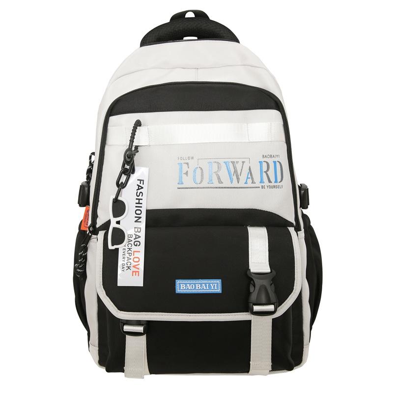 

Large Capacity Backpack, Simple and Colorful, Versatile, Suitable for Middle School, High School, College Students, Backpack, Travel Backpack чёрный