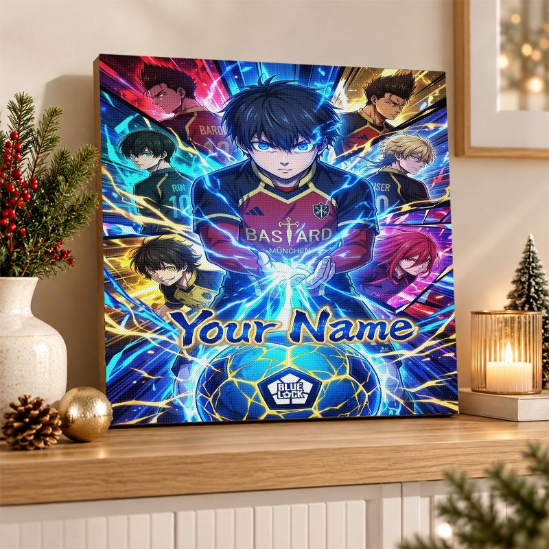 Blue Lock Custom Name Text 5D Diamond Painting Kit DIY Full Drill Diamond Art Decoration