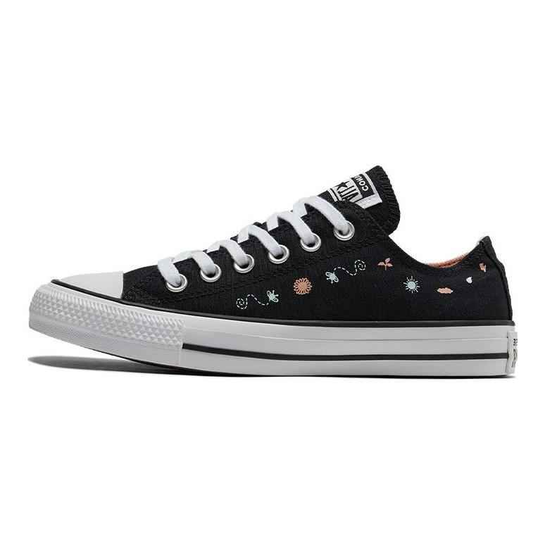 Converse All Star Lace-Up Durable Low-Top Canvas Sneakers Unisex Sneakers Black A03520C