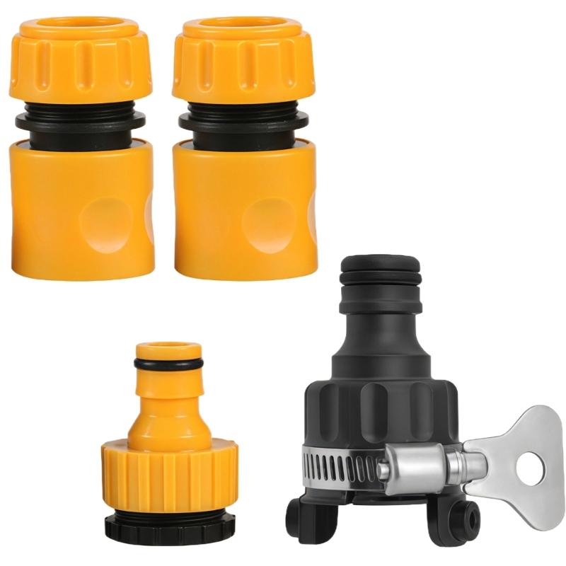 

Универсальный адаптер для садового шланга с герметичным уплотнением, не ржавеющий соединитель для водопроводной трубы, совместимый с несколькими размерами труб