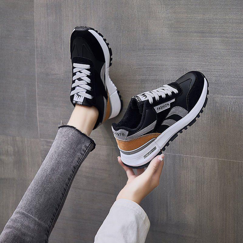 Women's Plus Size Wide Fit White Running Shoes 35-43