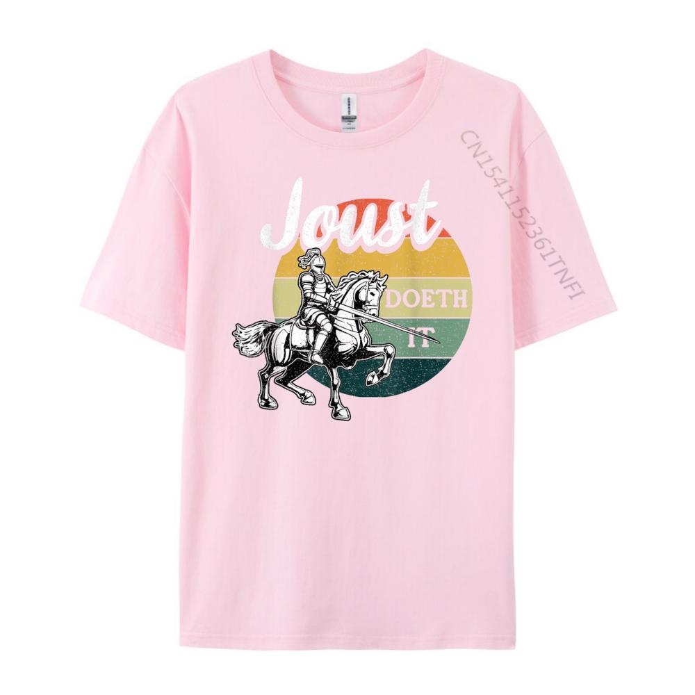 Joust Do It Cavaliere Giostra Festival Rinascimentale Medievale Uomo T-shirt Designer T-shirt Band Stile Cinese