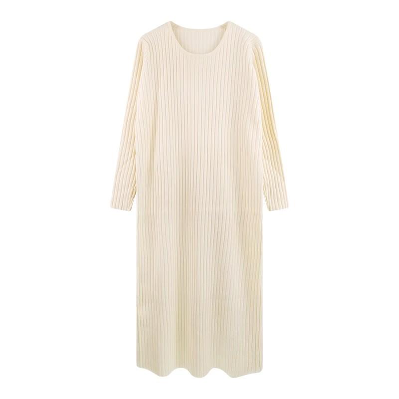 Fat Mm Large Size Women's Clothing New Spring and Autumn Lazy Wind Long Dress with Coat Knee Bottom Skirt