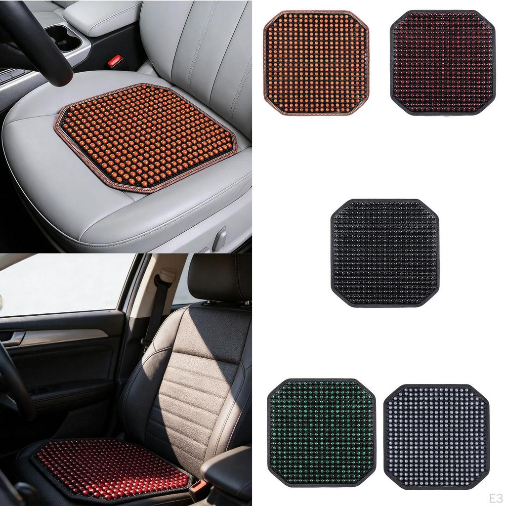 Cooling Pad Massage Seat Beaded Cover for Sedan