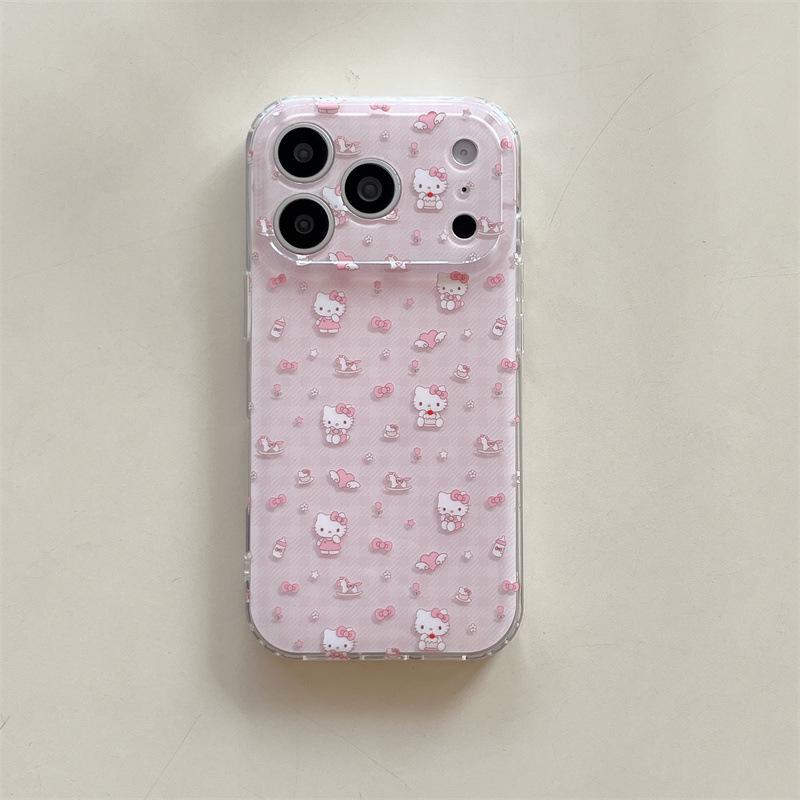 

Cartoon Double-Layer KT Cat Wings Anti-Drop Phone Case for iPhone 14/13/Apple 17/16/15 PROMAX iPhone 17