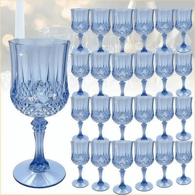Shatterproof Tall Wine Glasses Plastic Drinkware New Wine Cups  for Wedding Party Birthday