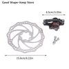 160mm Rotor Aluminum Alloy Brake Caliper for Mountain Bike Disc Brakes Folding E-bikes with Extended Drive Arm Stable Braking