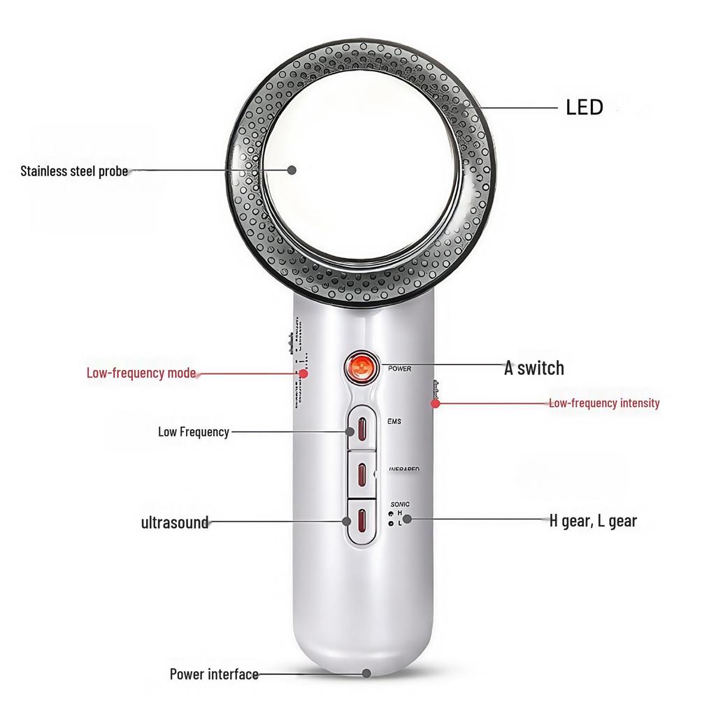 Ultrasonic EMS Body Slimming & Shaping Microcurrent Beauty Device