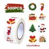 500pcs Christmas Gift Sticker Happy 2026 New Year Merry Christmas Gift DIY Gift Package Envelope Decoration Seal Labels Sticker