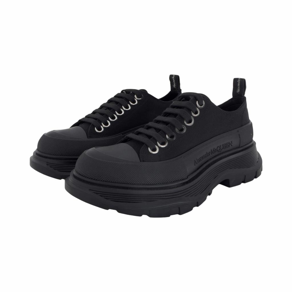 (WMNS) Alexander McQueen Tread Slick Lace Up 'Black' Women's 617881W4L321000