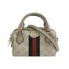[Gebraucht] Ophidia Metall-Logo-Patch Design GG Supreme Canvas Boston Tasche - Sehr Gut #15USNQG