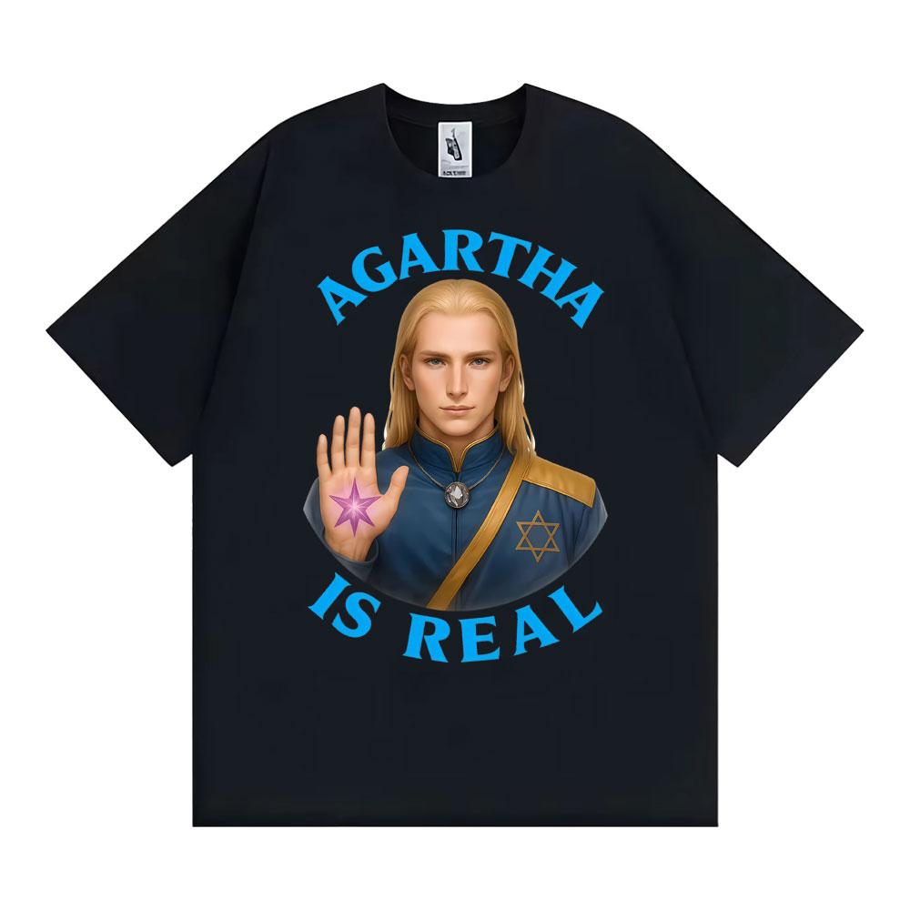 Agartha Is Real Classic Graphic Tshirts Unisex WOMEN Fashion Vintage Short Sleeve T Shirt Summer Oversized Cozy Tshirt Streetwear