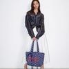 Heart Pocket Big Eco Bag Dot Navy