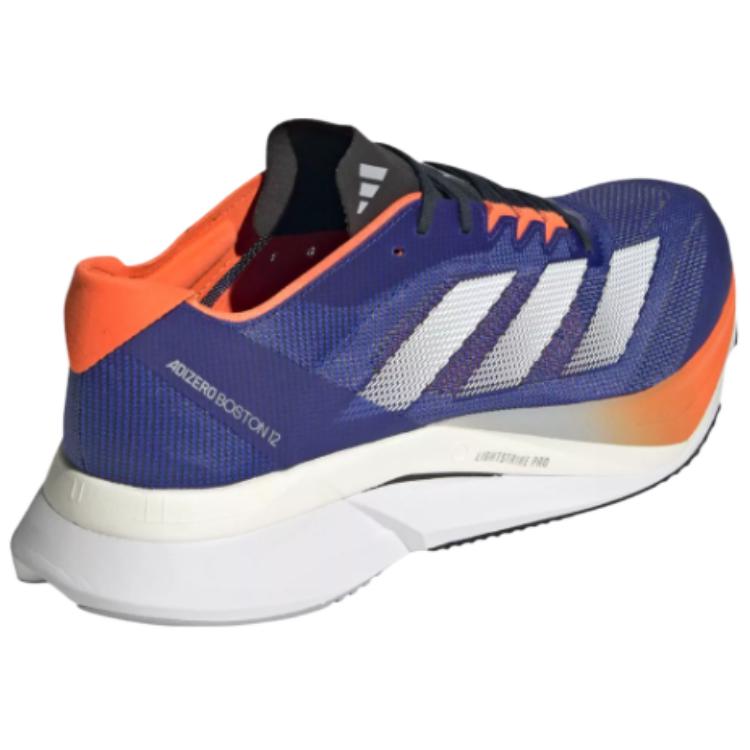 Adidas Adizero Boston 12 Lucid Blue Cloud White Impact Orange JI4475