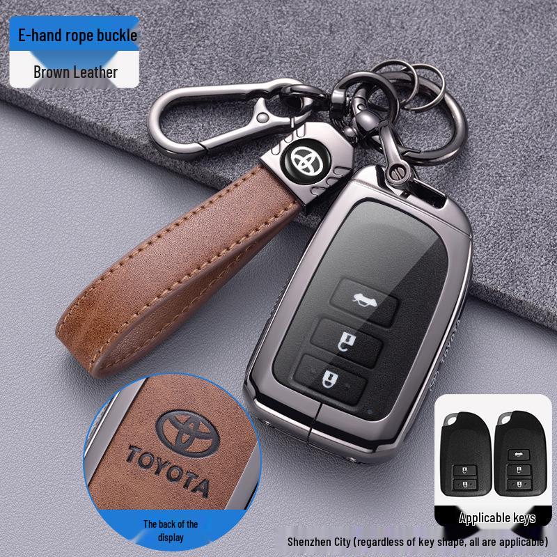 Compatible Key Cover for Toyota Yaris X, Vios FS, Yaris L, and Older Models Remote Controls.