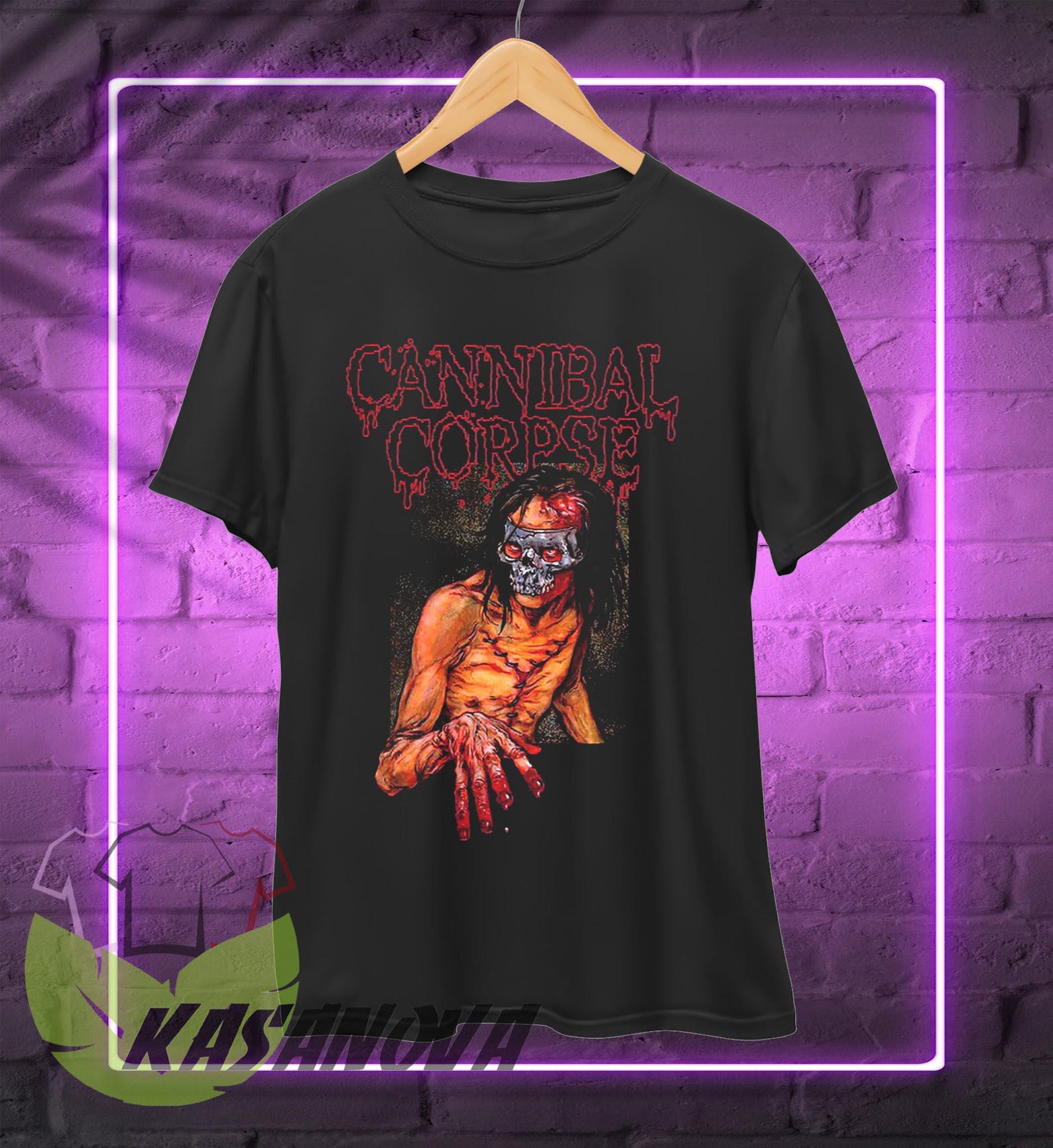 Cannibal Corpse T-Shirt, Death Metal Band Tee, 90s Retro Style S