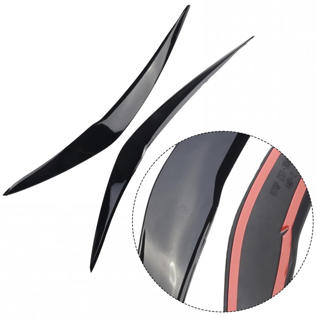 Car Styling Headlight Eyelids Chrome Trim Cover ABS