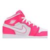 Air Jordan 1 Mid Grade School 'Hyper Pink' (Unisex) Hyper Pink / White Kids' Basketball Shoes 555112 611