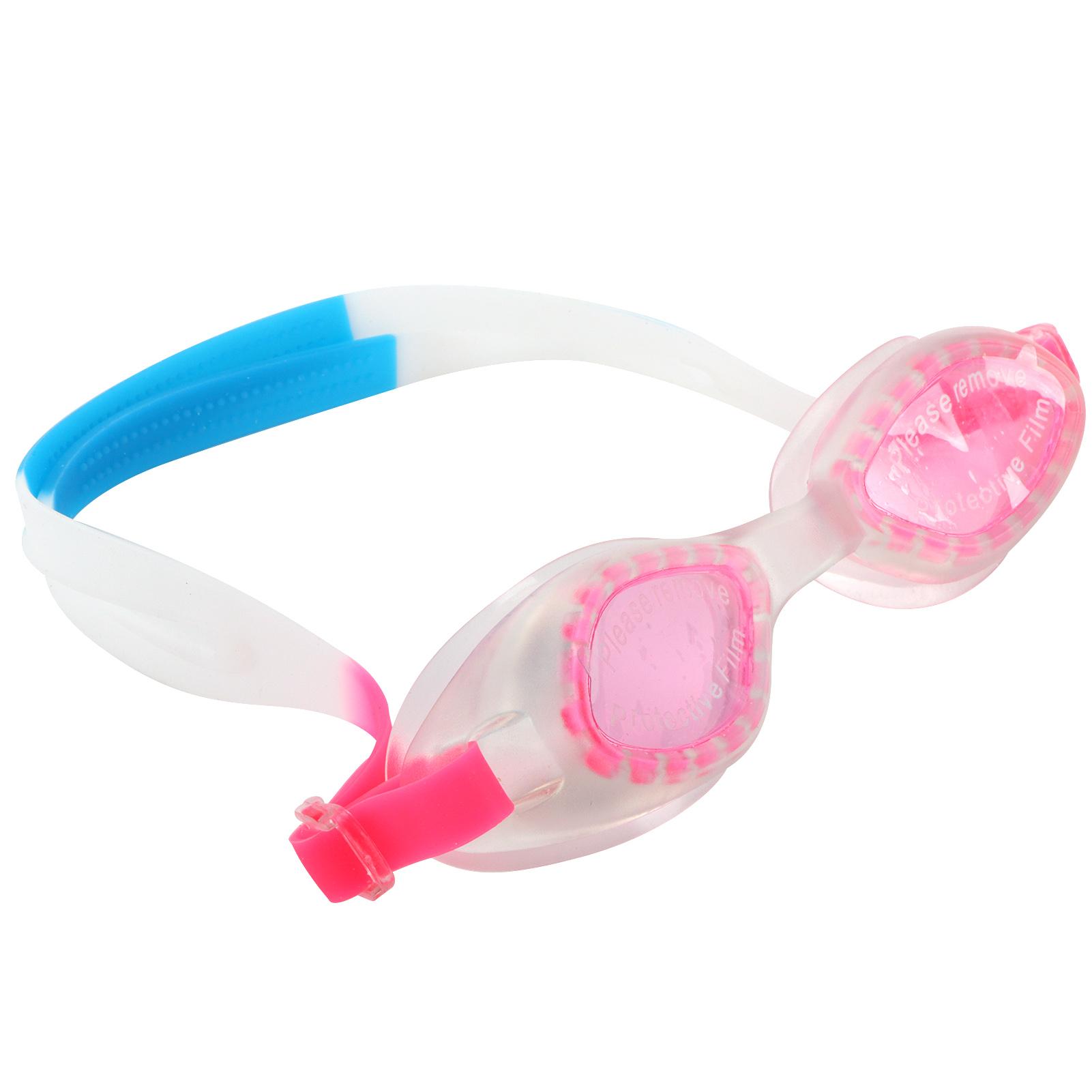 Pink Swimming Goggles Waterproof and AntiFog with Glasses Case Earplugs Swimming Glasses