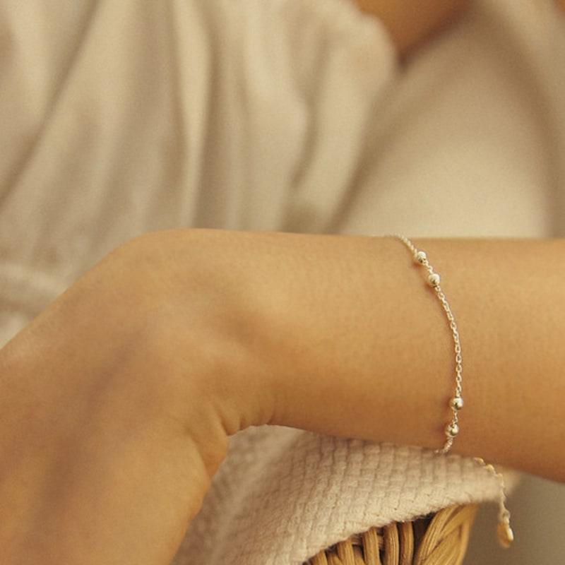 Dmoment Lily of the Valley Silver Bracelet (925 Silver)