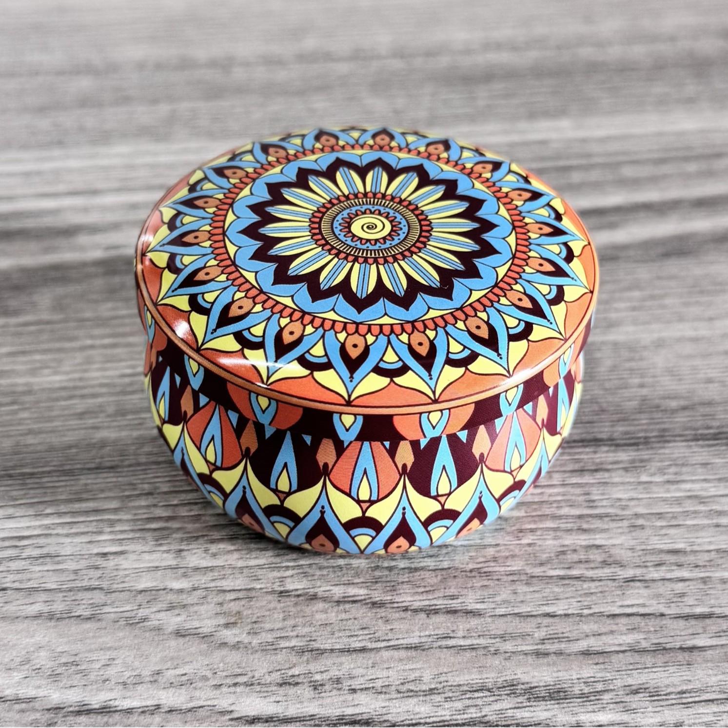 4oz Scented Soy Wax Candle Tin Box Souvenir/Candy Holder 7.5*5cm