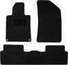 Tapis de sol en velours noir pour: Peugeot 508 I berline, break, SW, RXH (2010-2018)