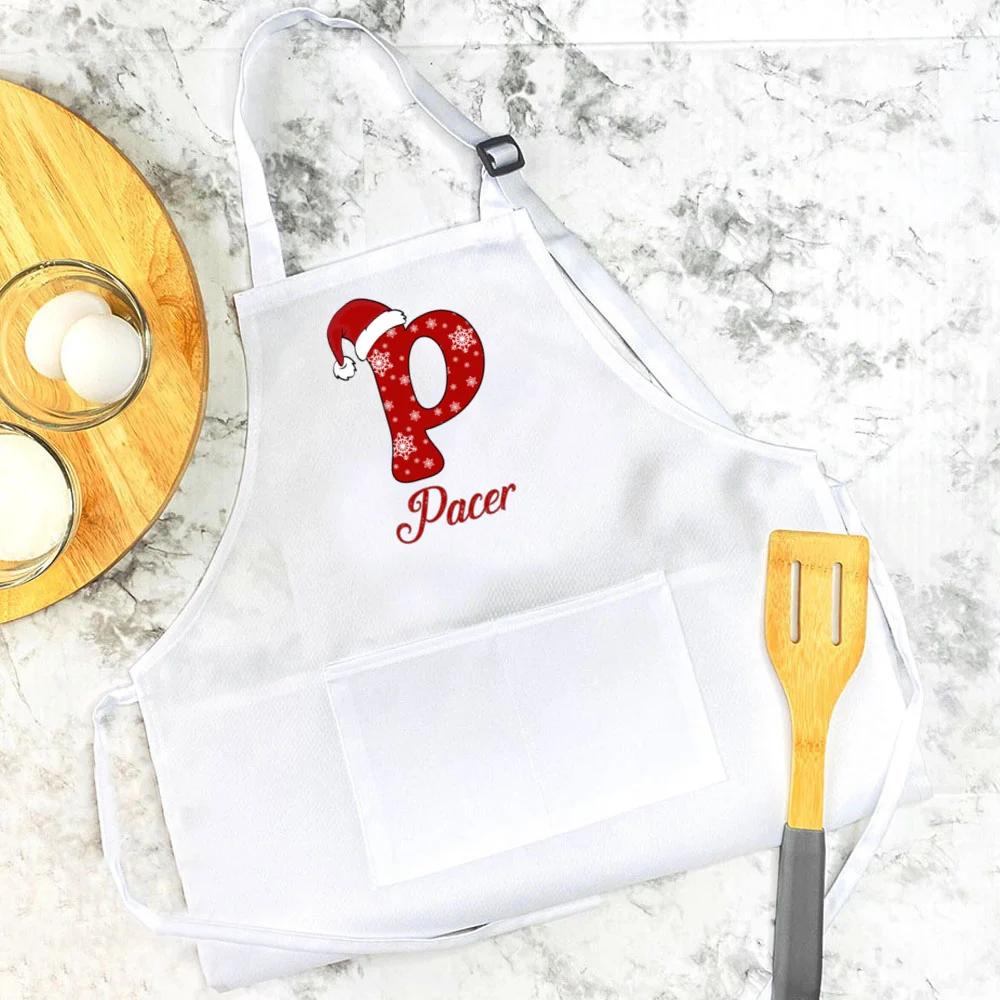 Personalized Apron for Kids Initial and Name Custom Toddler Apron for Girls and Boy Cooking Baking Kitchen Apron