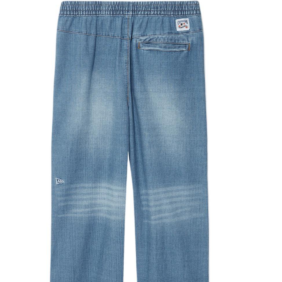 New Era FW25 MLB Los Angeles Dodgers Frenzy Corner Series Washed Unisex Wide-Leg Vintage Street Loose Jeans Unisex jeans 14726713