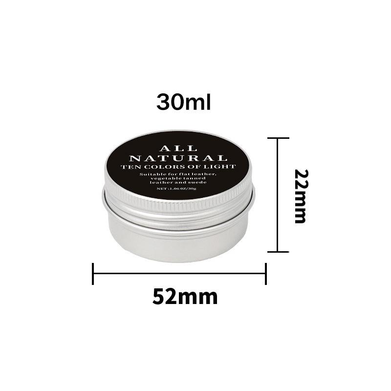 Natural Leather Care Wax Balm for Flat Leather Vegetable Tanned Leather and Suede Protective Conditioning 80g Aluminum Tin Container One Size