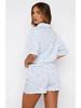 2026 Trendy Women's Personalized Print Casual Loose Shirt & Shorts Set