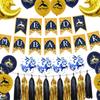 Blloons Festive Print Decortive Eid Mubrk Bckdrop Bnner for Holidy Prties Decor