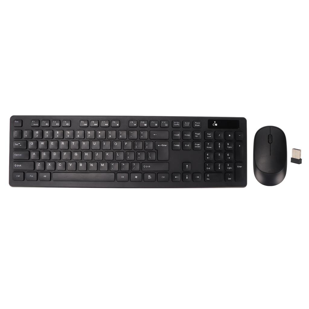 Wireless Keyboard Mouse Combo 2.4G Waterproof 104 Keys ABS 1600dpi Keyboard Mouse Set for Office
