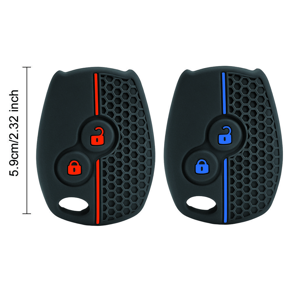 2 Buttons Remote Key Shell Case Fob Cover Silicone Key Fob Protector For Renault Modus Clio 3 Twingo Kangoo