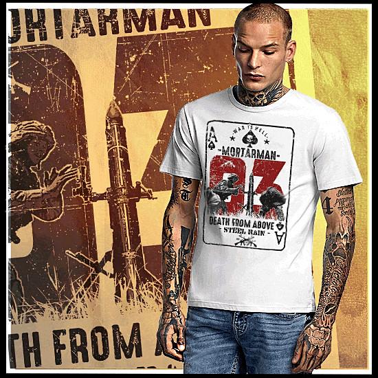 

Combat t-shirt military Infantryman Mortarman Infantry warrior combat tee S