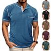 Men's Casual Color-block Sports T-shirt - Men's Round-neck Short-sleeved Top