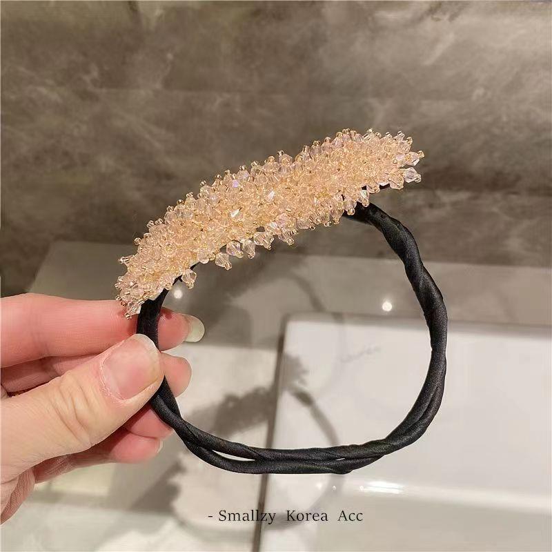 1pc Elegant Pearl Flower Bun Maker Korean Lazy Hair Curler Styling Accessories Hair Style Hairpin Hair Braiding Braider Hairgrip
