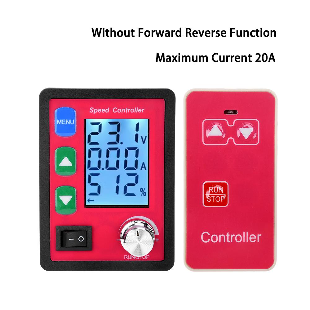 

DC 6-55V Wireless Remote Control Intelligent DC Brushless Motor Speed Controller PWM 12V 24V 48V Voltage Amp LCD Display