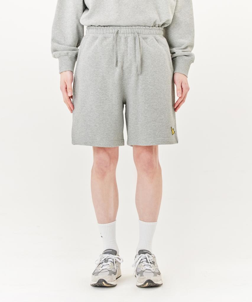Mark Gonzales Angel Wappen Sweat Shorts - M/Grey
