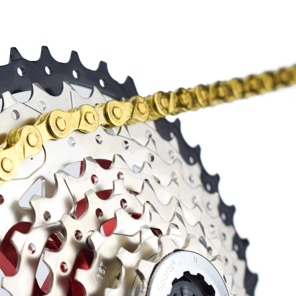Sport Mountain Road Fahrradkette aus hochkohlenstoffhaltigem Stahl für 9-Gang-Fahrer