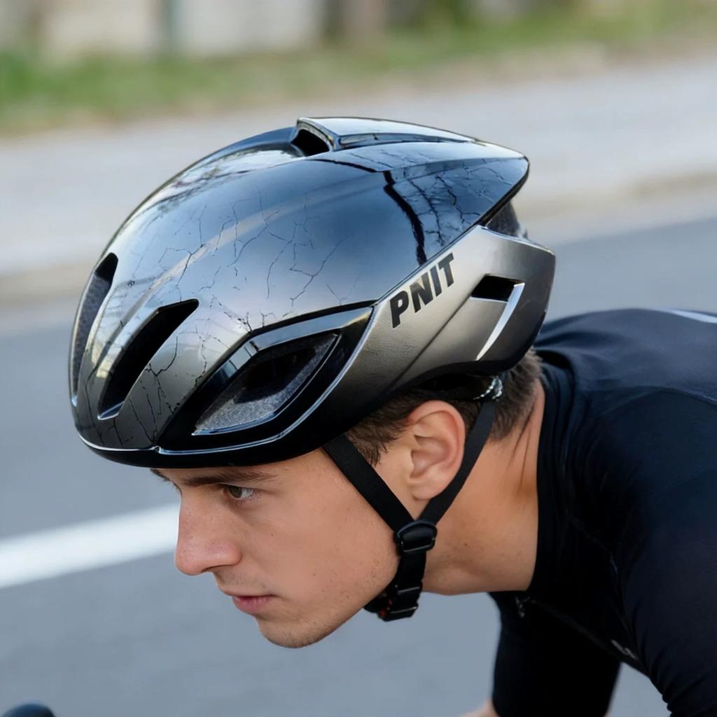 High-End Pnit New Model Unisex Aerodynamic Wind-Breaking Mountain Road Bike Riding Equipment Helmet
