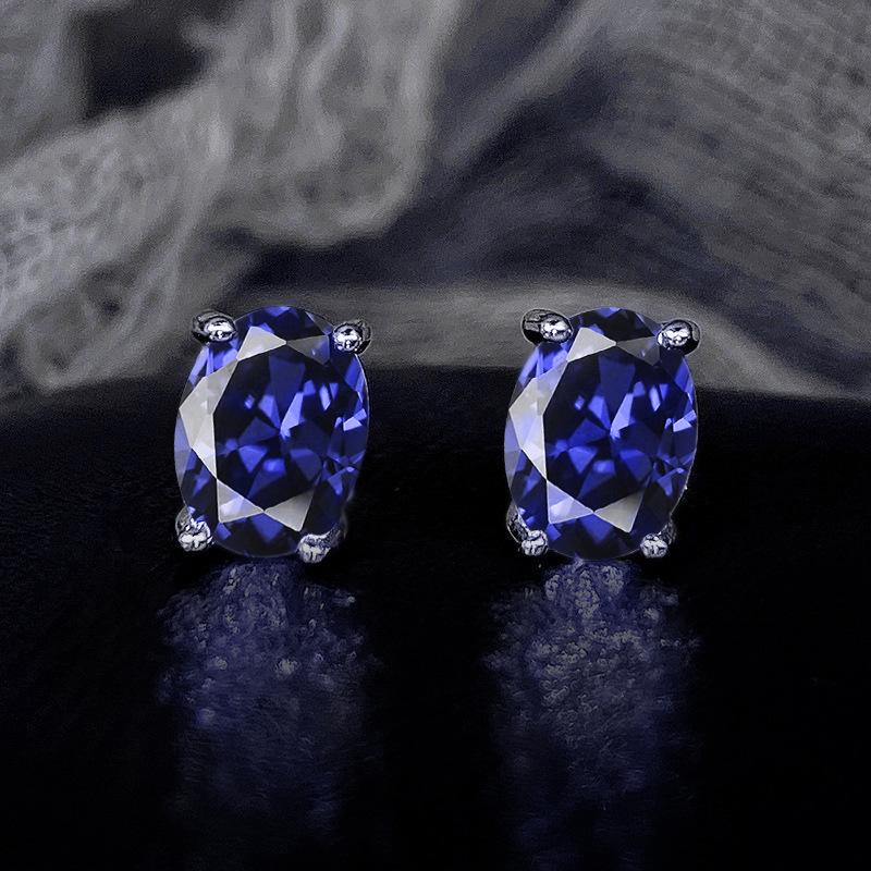 Cao Shi Classic Dove Egg Four-Claw Stud Earrings - Super Shiny, Trendy, Versatile Fashion for Business & OL Style