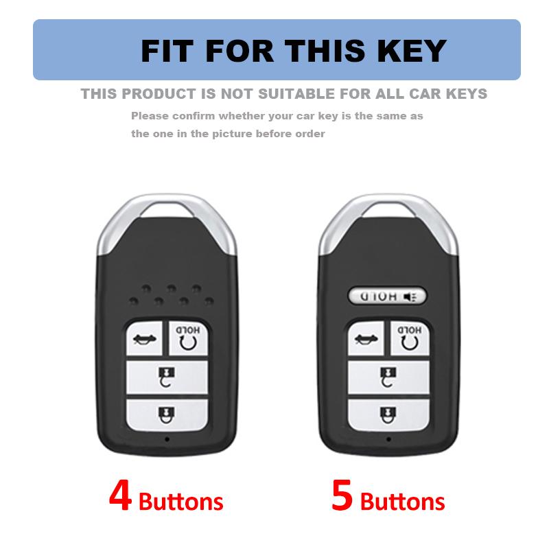 Keychain Protector 4/5 Buttons Shell Fob For Honda Crv Hrv Legend Jazz City Odyssey Civic Rr Vti Smart Remote Car Key Case Cover