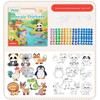 Childrens Mosaic Art Book For Kids Age 3 To 6 With Diy Creative Coloring And Sticker Fun