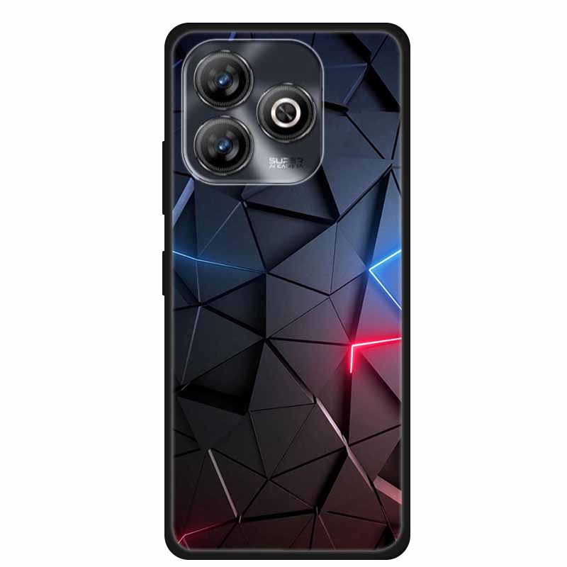 Pro ZTE BLADE A75 4G Pouzdro Zvířata Měkký Silikon TPU Pouzdra na Telefon Zadní Kryt Pro ZTE BLADEA75 Nárazuvzdorný Vlk Ochranný Cool Coque