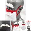 Christmas Santa Claus Eyebrows Beard Party Mask Set For Adults Soft And Fluffy Cotton Fabric