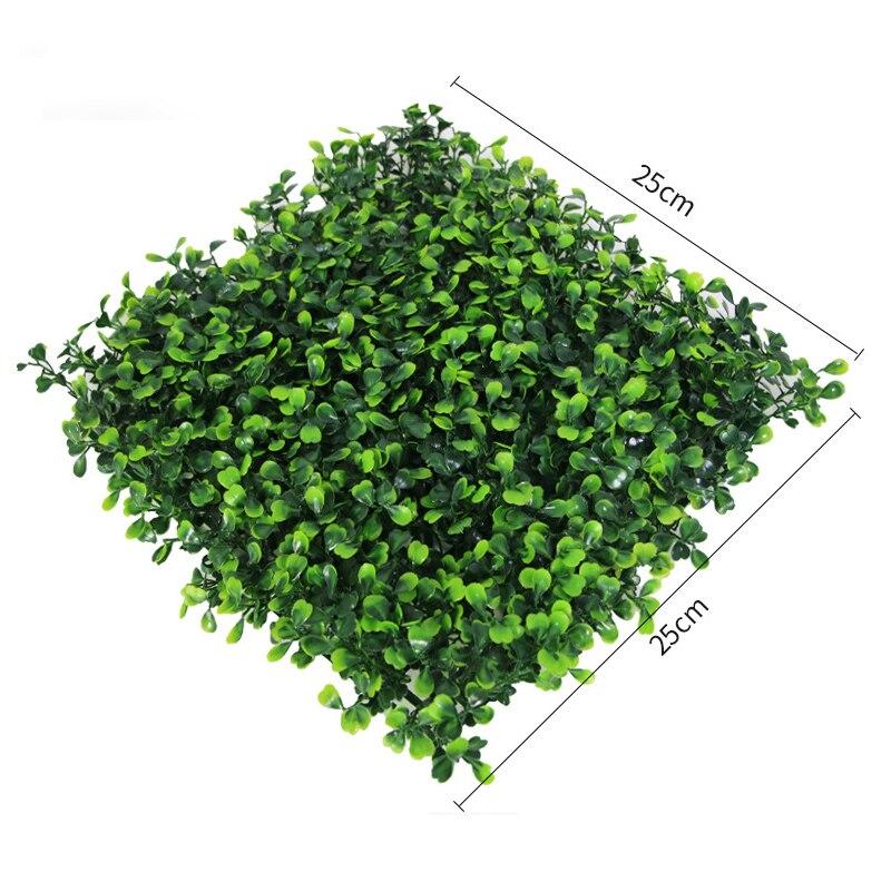 

1 шт. 25X25 см искусственный миланский газон эвкалипт зеленое растение фон стена имитация пластиковый ковер для дома свадебный декор